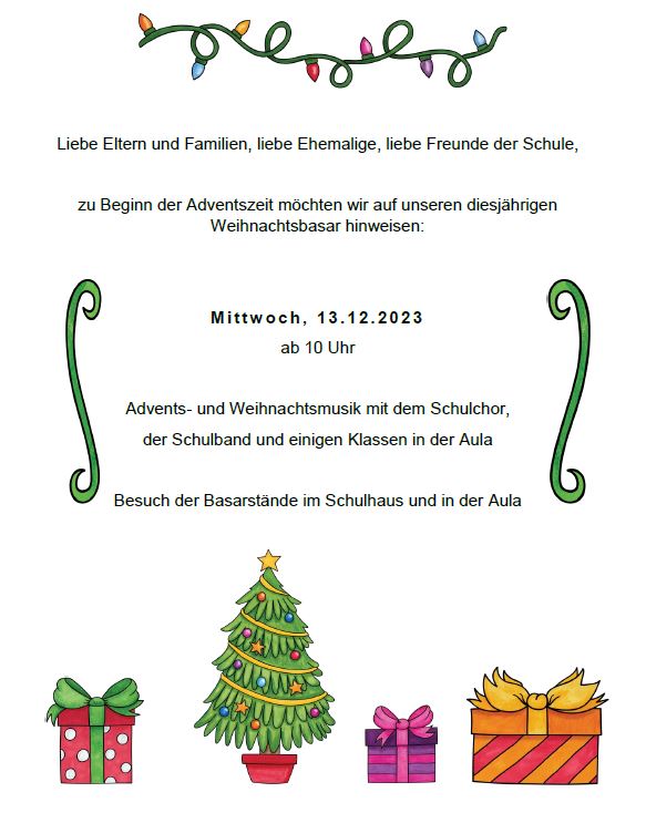 Weihnachtsbasar